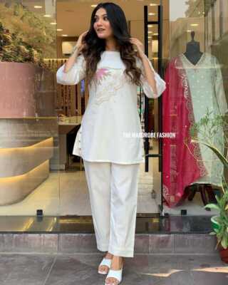 Women Bollywood Cotton Flex Cord Set Kurti Indian Designer Kurta Pant Set  Dress | eBay