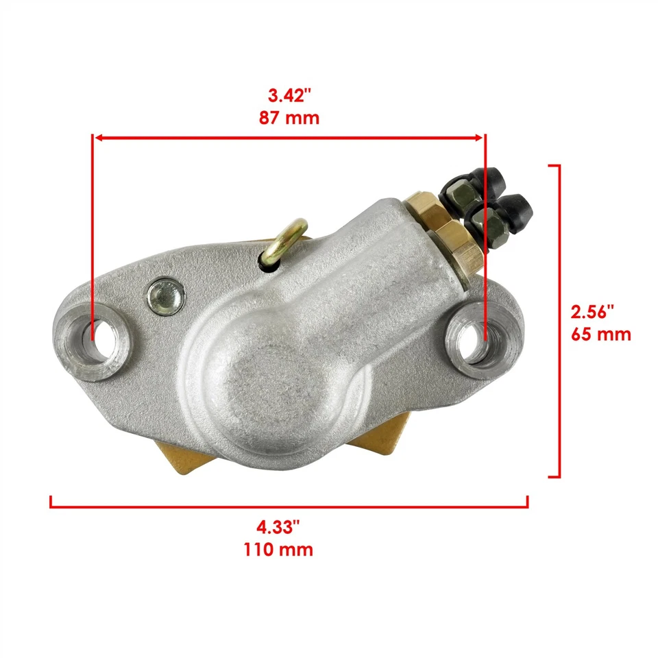 For Polaris Sportsman 500 4x4 Front Rear Brake Caliper 1998 1999 with Brake pads - Image 2 of 4