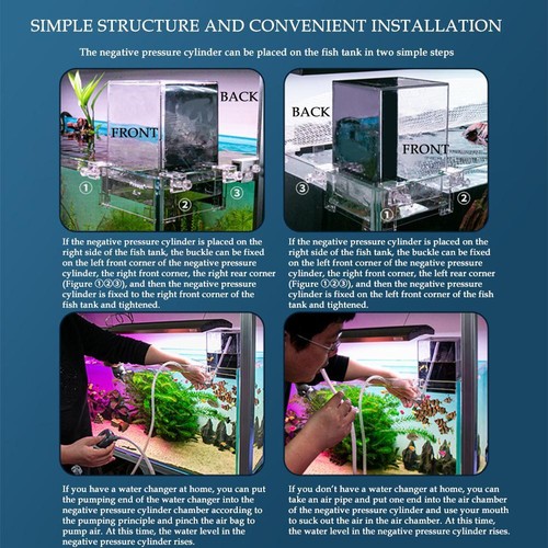 Above Water Fish Tank, Fish Elevator Inverted Aquarium, Transparent Fish Tan ю^ - Picture 6 of 10