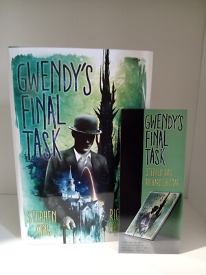 SIGNIERT Stephen KING Richard Chizmar GWENDYS LETZTE AUFGABE 1./1. + Lesezeichen