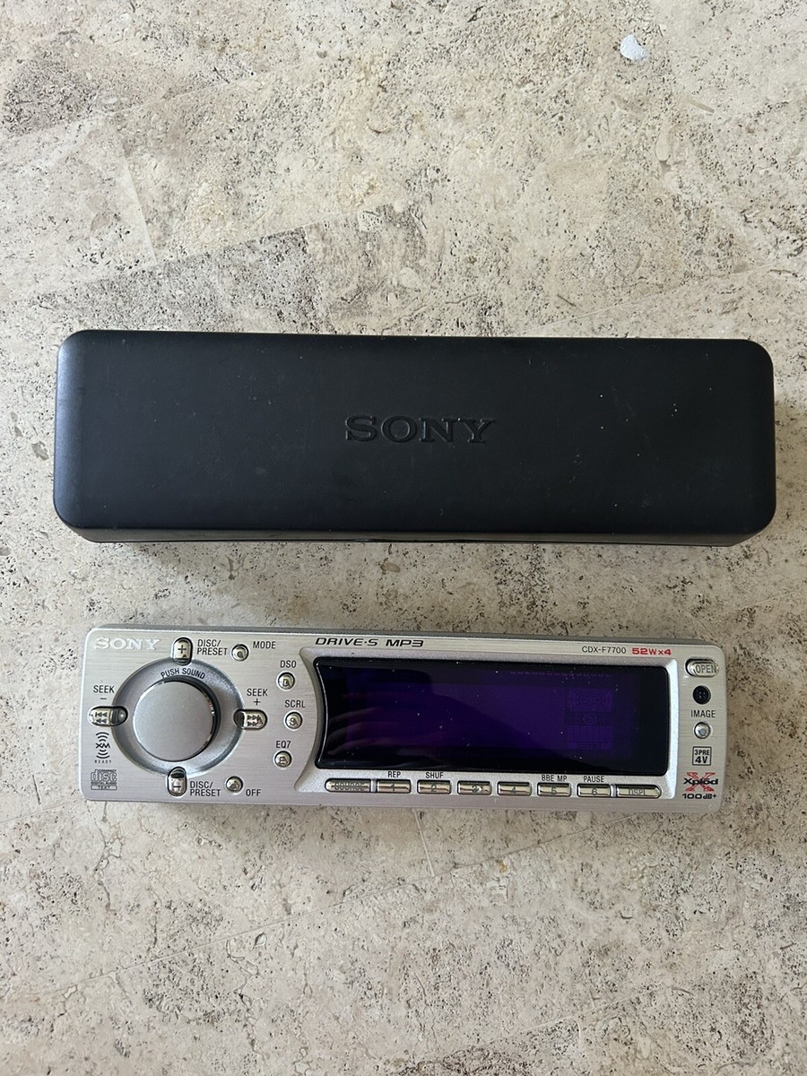 Sony CDX-F7700 Detachable Drive S Car Stereo Satellite Radio Sony CDX-F7700 Detachable Drive S Car Stereo Satellite Radio