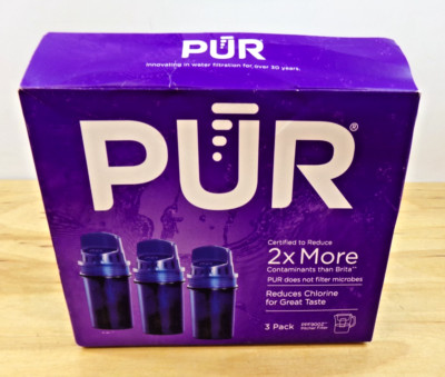 PUR PPF900Z Replacement Water Filter 3 Pack for Pur Water Pitchers Open Box
