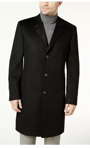 Black Cashmere/Wool Blend Top Coat | eBay