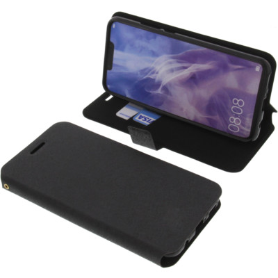 Tasche für Huawei Honor Nova 3 Book-Style Schutz Hülle Handytasche Buch Schwarz