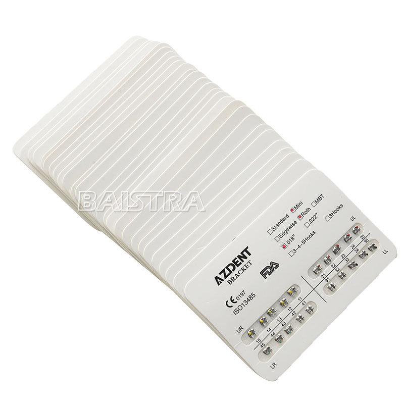 AZDENT Staffe Ortodontiche Dentali Staffa Mini Standard Edgewise - Foto 7
