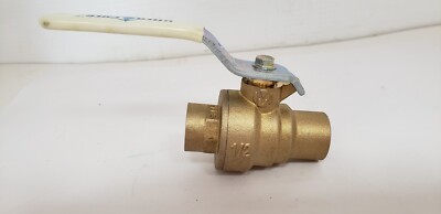 MILWAUKEE ULTRA PURE UPBA-485B BRASS VALVE, 1/2'', 150LB WSP, 600LB WOG, NNB