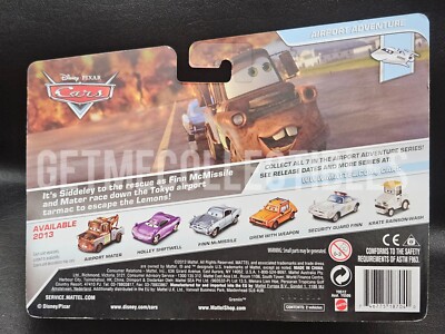 DISNEY PIXAR CARS AIRPORT MATER HOLLEY SHIFTWELL AIRPORT 2 PACK
