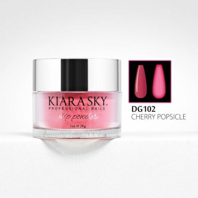 kiara Sky Glow In The Dark Dip Powder DG102 Cherry Popsicle 1 oz