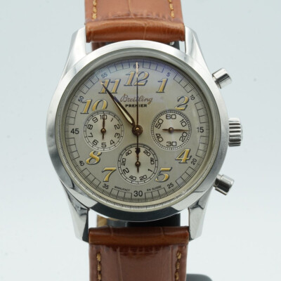 Breitling Navitimer Premier Herren Uhr Automatik A40035 Top 38Mm Stahl