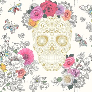 Details About Rasch Portfolio Girls Room Butterfly Floral Rose Heart Cream Wallpaper 278026