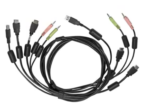 Verti Avocent CBL0128 dual-HDMI USB For KVM Switch Keyboard Mouse Audio Video - Picture 4 of 10