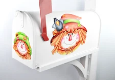 Mailbox Magnet (Partial Cover) Sammie & Susie Scarecrow Small & Large