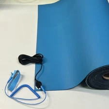 ESD Anti Static Grounding Mat with Wrist Strap & Ground Cord , 2' Wide x 4' Long