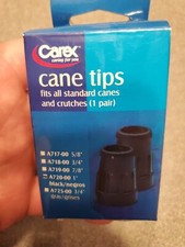 CAREX CANE TIPS 1" BLACK CAREX 2 końcówki na pudełko NOWE 