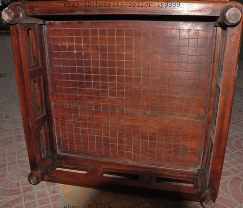26" old chinese huanghuali wood Weiqi Of Go Chessboard Chess Checkerboard Tables - Picture 12 of 13
