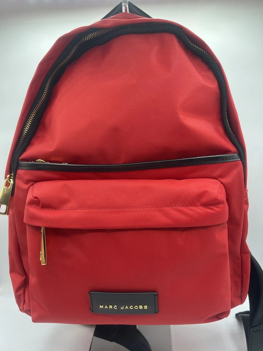 Marc Jacobs Leather Backpack Pack Shot Black Red Gold Chain Handbag Purse Marc Jacobs Black/Red Leather Pack Shot Backpack Marc Jacobs  main image 4