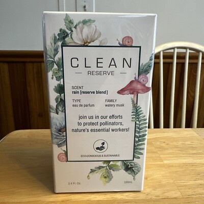 Clean Reserve RAIN Eau De Parfum 3.4oz Spray New As Pictured SEALED From Sephora