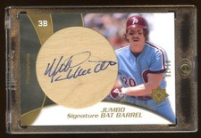 MIKE SCHMIDT 2009 UD ULTIMATE AUTO #D 01/20 JUMBO BAT BARREL AUTOGRAPH AMAZING !