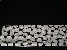 black cotton fabric with white baseball designs 44-45 inches