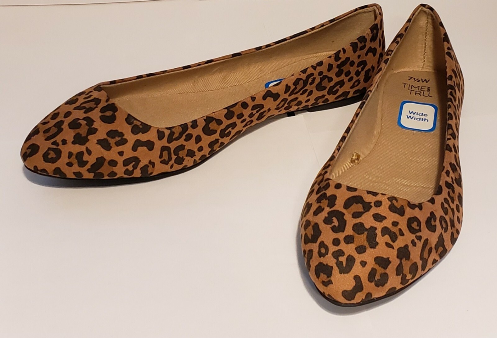 wide leopard flats