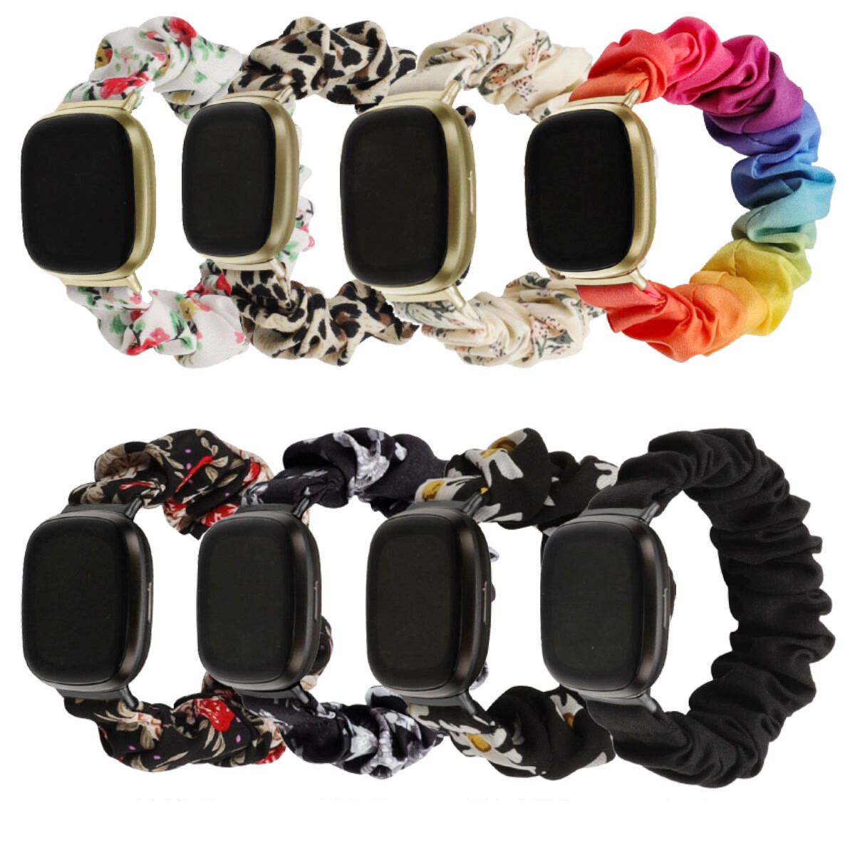 Sport Scrunchie Fashion Loop Watch Band Strap For Fitbit Versa 4/3