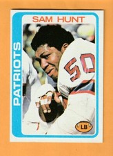 Sam Hunt New England Patriots 1978 Topps #461 White Oak Texas Stephen F. Austin