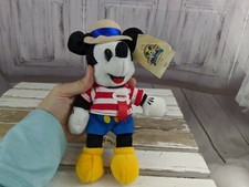 Disney mickey 2000 small world convention public day bean bag sound beanie plush