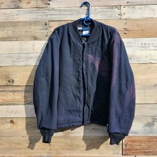 Workrite FR Fire Resistant Bomber Jacket Size Large-R Navy Blue - Color is Faded