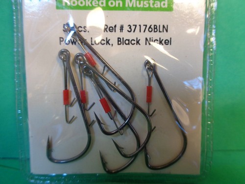 Ganchos de bloqueo de energía de acción Mustad Finesse talla 6 #37176, 4 piezas/20 ganchos totales (Nuevos) - Imagen 4 de 9