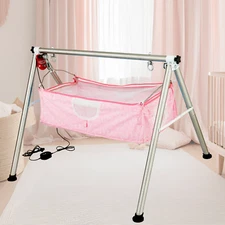 TinyTyke - Automatic Baby Cradle Round Pipe- Semi Foldable Electric Swing