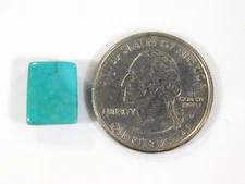 Natural Kingman Pyrite Turquoise Square Cabochon Gemstone Arizona 4.85 Ct D0=152