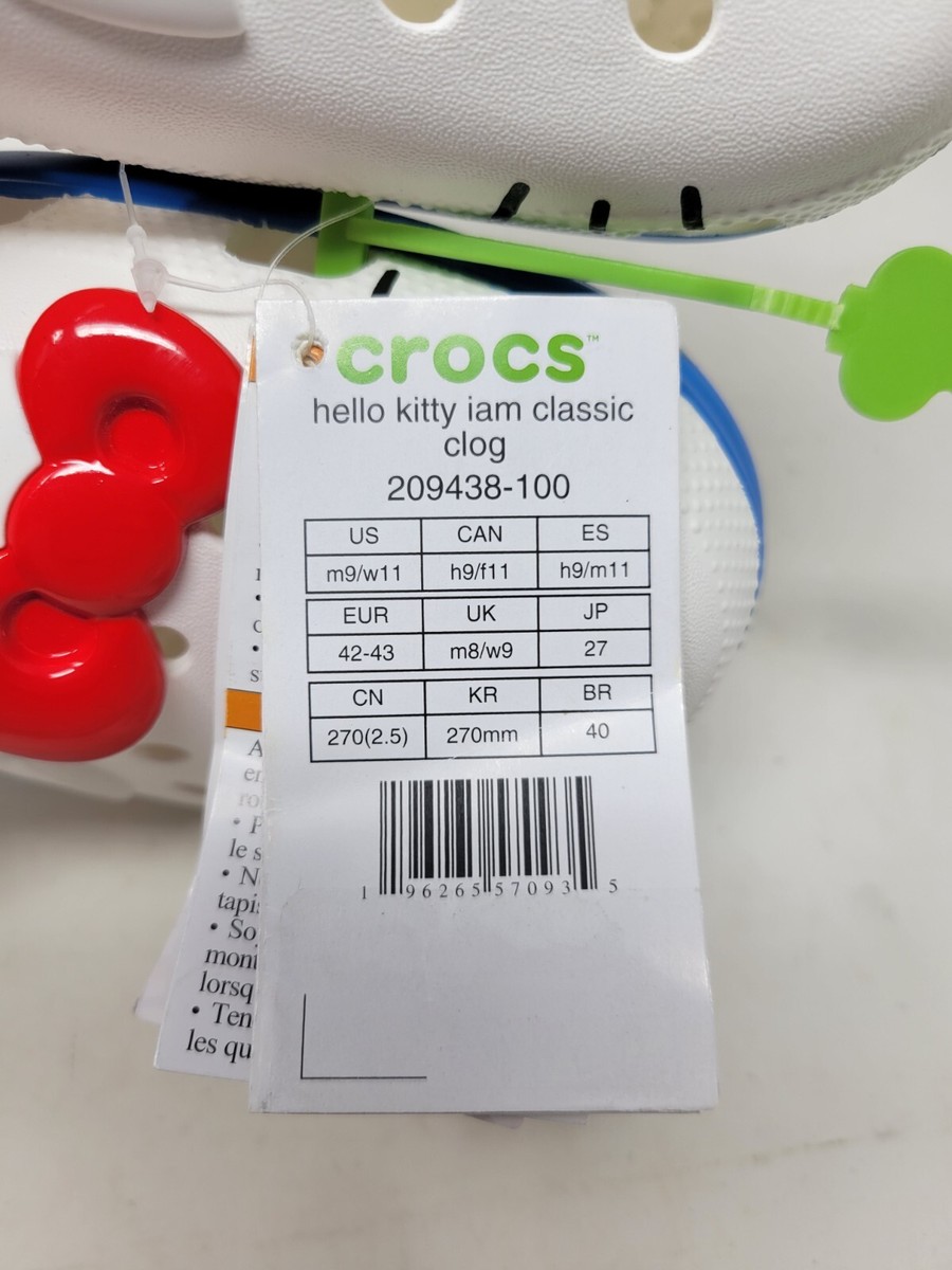coco様 New Women's Crocs Hello Kitty Iam Classic Clog Model #209438