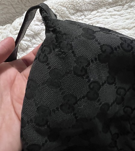 GUCCI GG Canvas Mini Hand Bag Black Auth - Picture 6 of 15