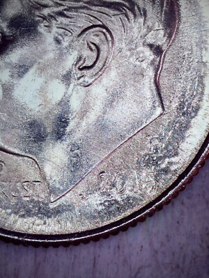 2015 P Roosevelt Dime Struck Through Heavy Grease Error 773004 | eBay