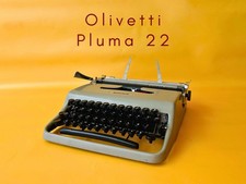 Working Typewriter Olivetti Pluma 22 Gray Typewriter Writer Manual Typewriter thumbnail