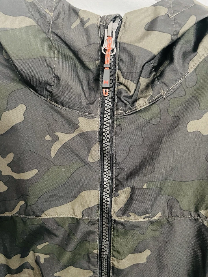 Chaqueta camuflada Hawks & Co para hombre rendimiento deportivo cremallera completa talla pequeña Foto 2 de 4