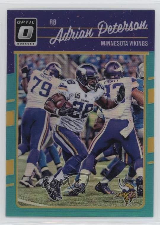 2016 Donruss Optic Aqua 214/299 Adrian Peterson #60 0ji1