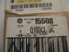 GE Quartzline 15508 Q100CL/DC 120V Theater/Stage Lighting Box of 6