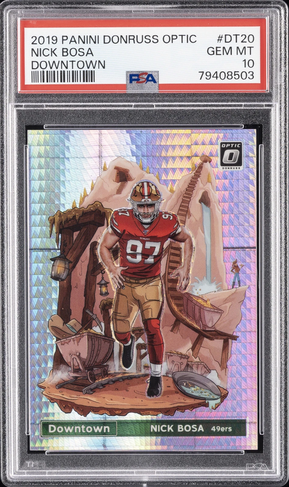 Nick Bosa Panini Donruss Optic Downtown #DT20 Base