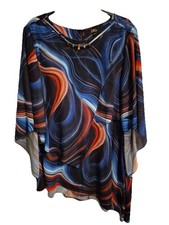 StarBy JulienMacdonald Size16 Multicoloured FloatySleeve Blouse Read description