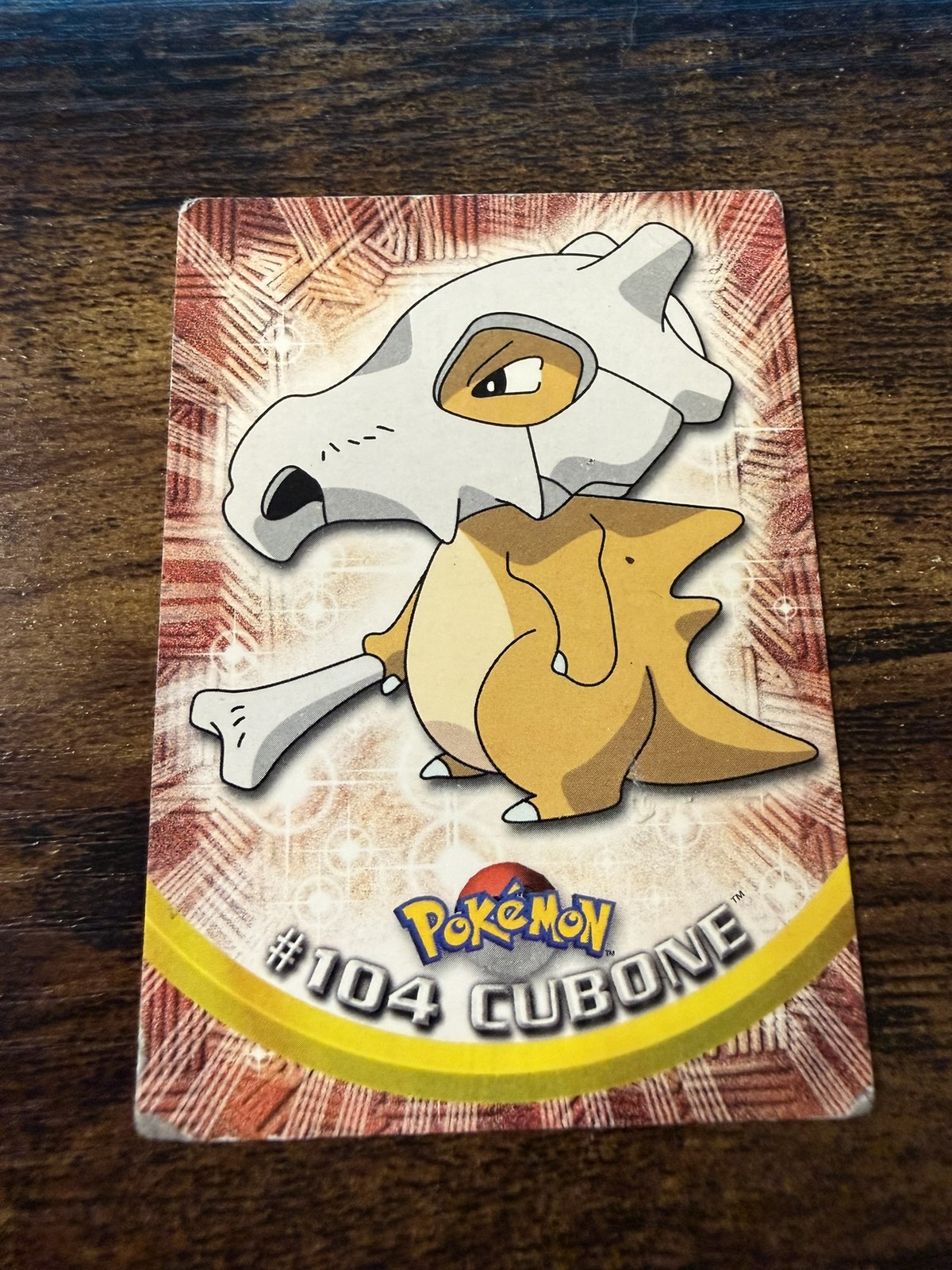 CUBONE 1999 Topps Pokemon TV Non Holo Animation 1st Series Blue Logo DMG