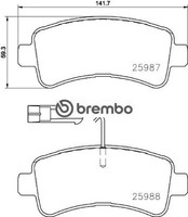 Brembo P61130 Bremsbelagsatz FüR Scheibenbremse Bremsbelagsatz