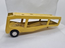 Vtg 1970's Tonka Semi Truck Car Hauler Carrier Transport Trailer Pressed Metal