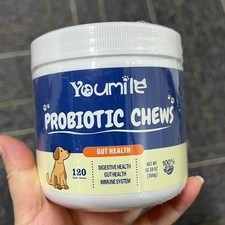 Probiotics for Dogs Digestive Enzymes for Good Health Itchy Skin 120 Chews fit