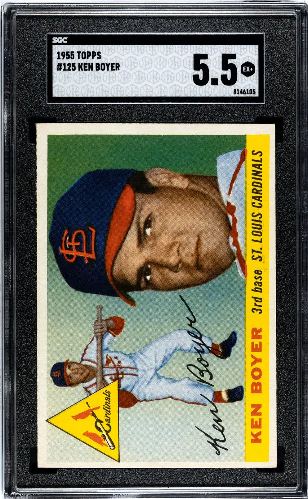 1955 Topps Ken Boyer #125 SGC 5.5