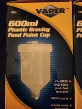 Vaper 19900 600ml  plastic Gravity Feed Paint CUPS 2 Pack