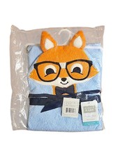 Hudson Baby Unisex Baby Cotton Animal Face Hooded Towel Nerdy Fox 1 Size 33 x33