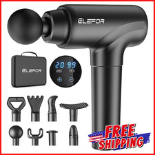 PERCUSSION VIBRATING BACK MASSAGER Handheld Athletes Muscle Pain Relief Massage