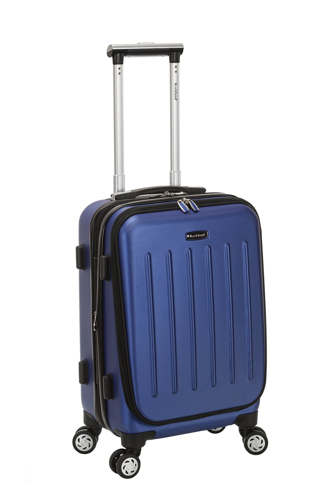 Blue 19-Inch Hardside Carry-On Spinner Luggage, Lightweight 