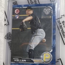 Topps 2019 Holiday Bowman Mitch Keller #TH-MKE Pirates Rookie Blue /150